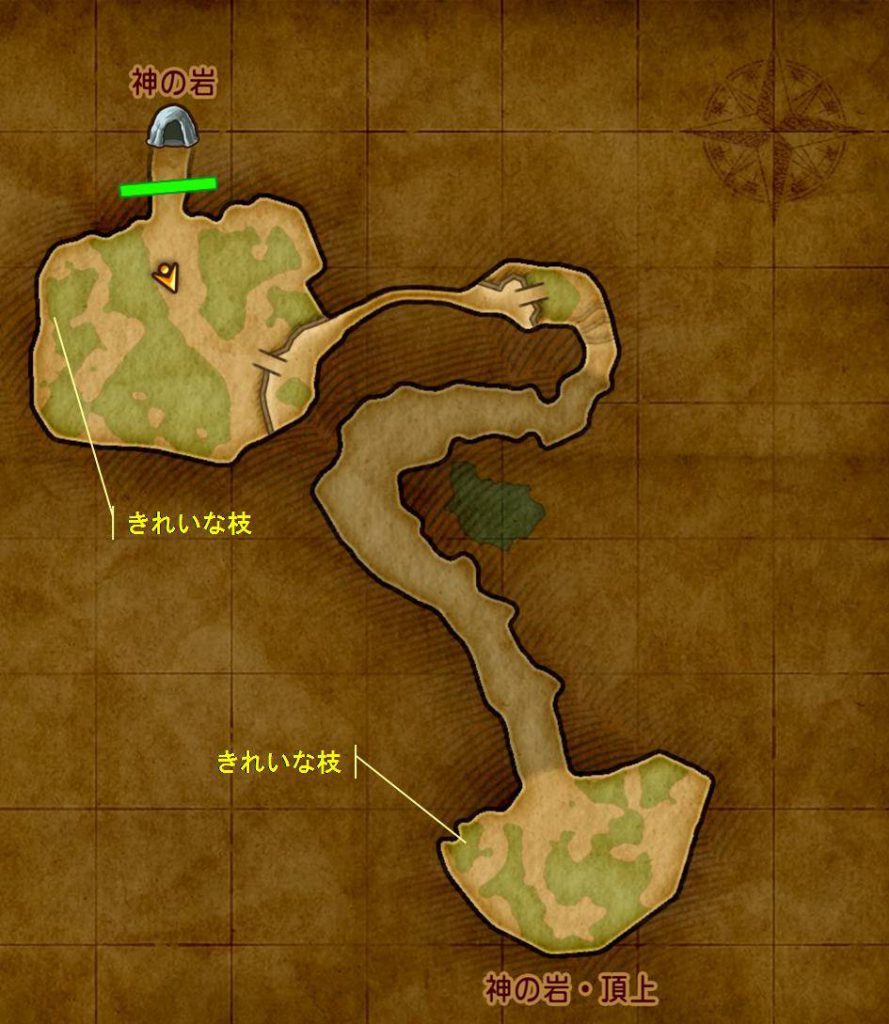 ゲーム ドラゴンクエスト11 ドラクエ11 XI アイテム 採集 収集 MAP 取得 場所 神の岩
